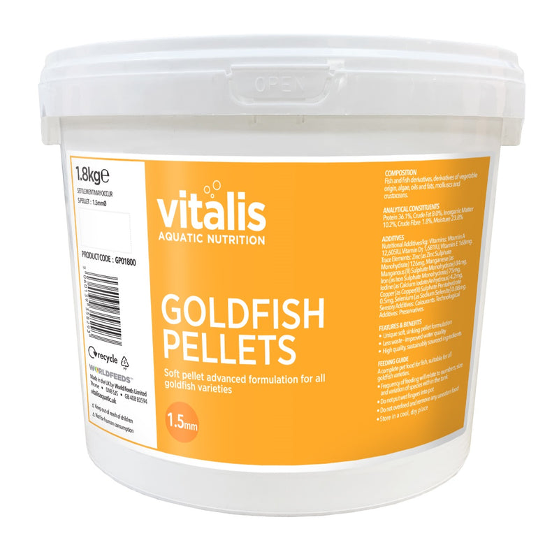 Vitalis Goldfish Pellets (S) 1.5mm 1.8kg