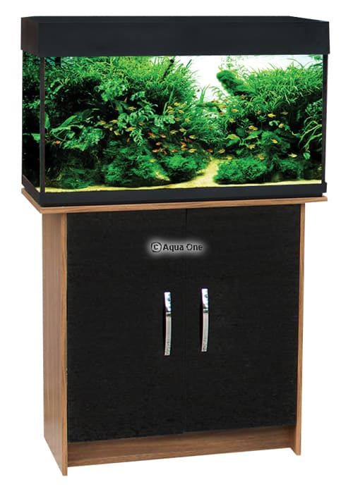 Aqua One AquaVogue 135 Aquarium Set 135L 80wx42dx50cm Black ONLY AQUARIUM - CABINET SOLD SEPARATELY