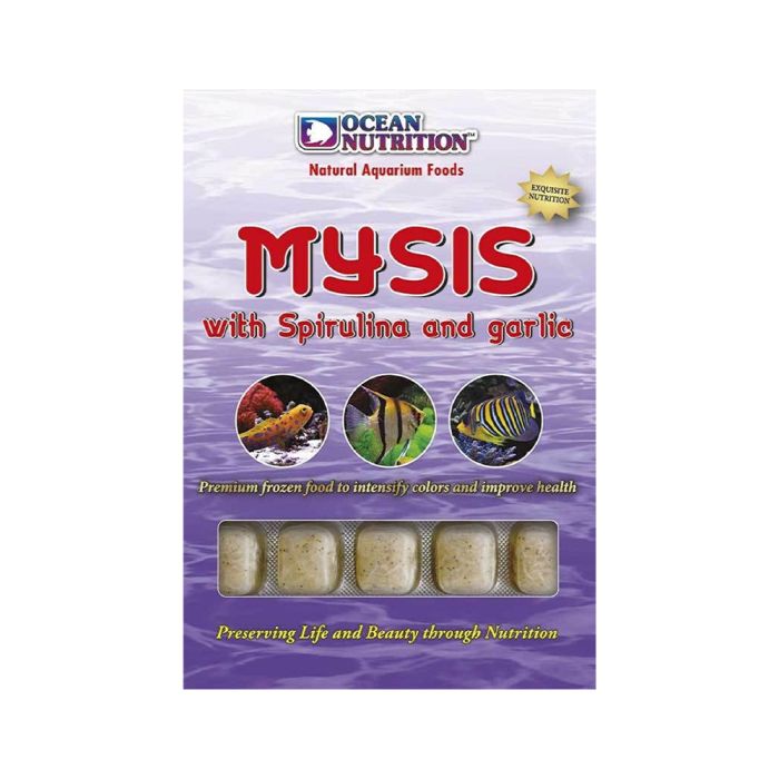 Ocean Nutrition Frozen Mysis Shrimp With Spirulina And Garlic