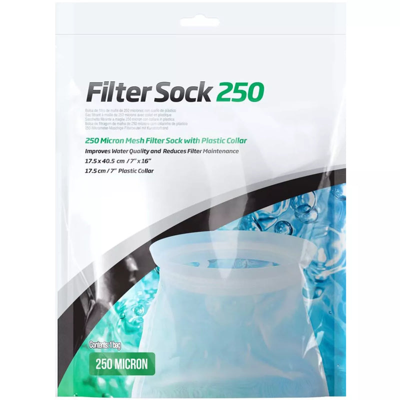 Seachem Filter Sock 250 Micron MESH 17.5 X 40.5 CM