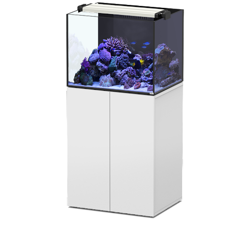 AQUAVIEW 65 AQUARIUM + CABINET 136L 2WD WHITE - 65x50x50cm