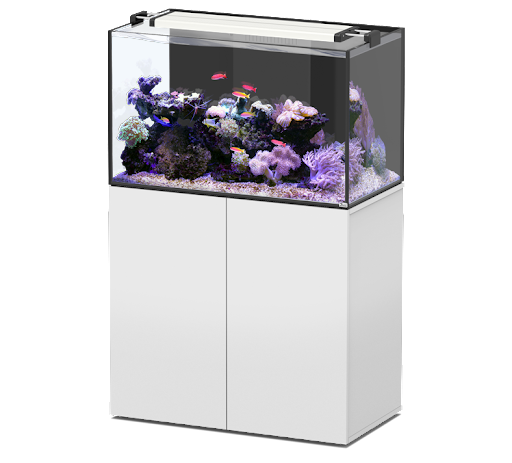 AQUAVIEW 92 AQUARIUM + CABINET 212L 2WD WHITE - 92x50x55cm