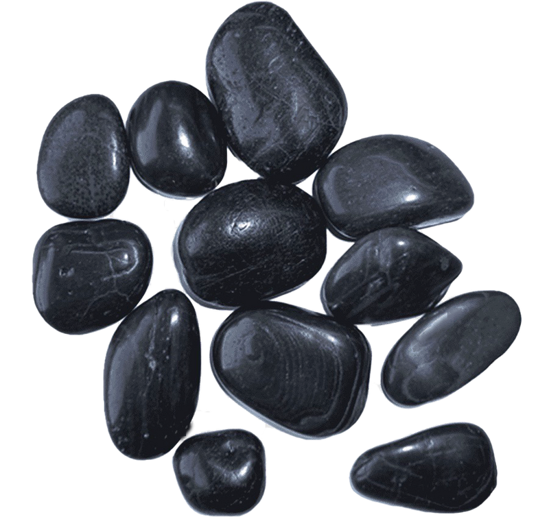 Black Yuhua Stones 3-5 cm 4kg