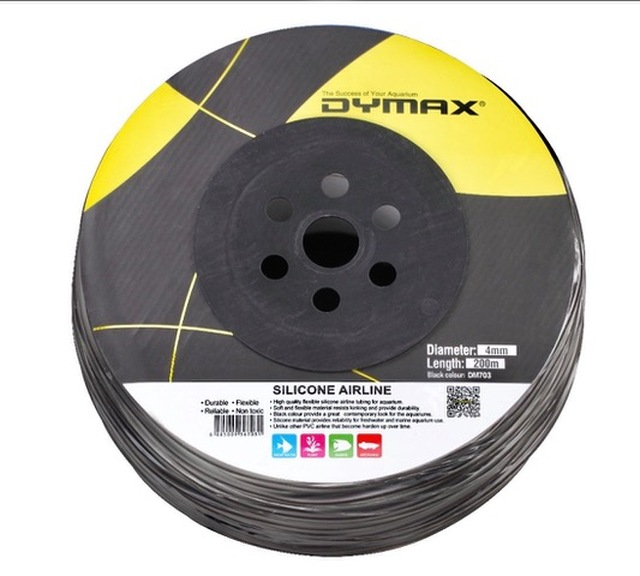 DYMAX SILICONE AIRLINE TUBING 4mm dia. 200M ROLL